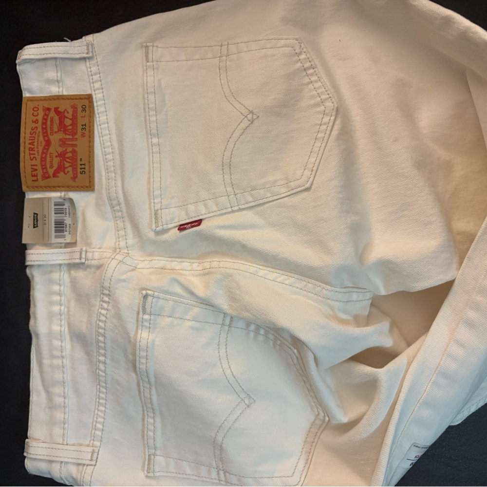 Levi's Men's Cream 511 Slim Jeans
